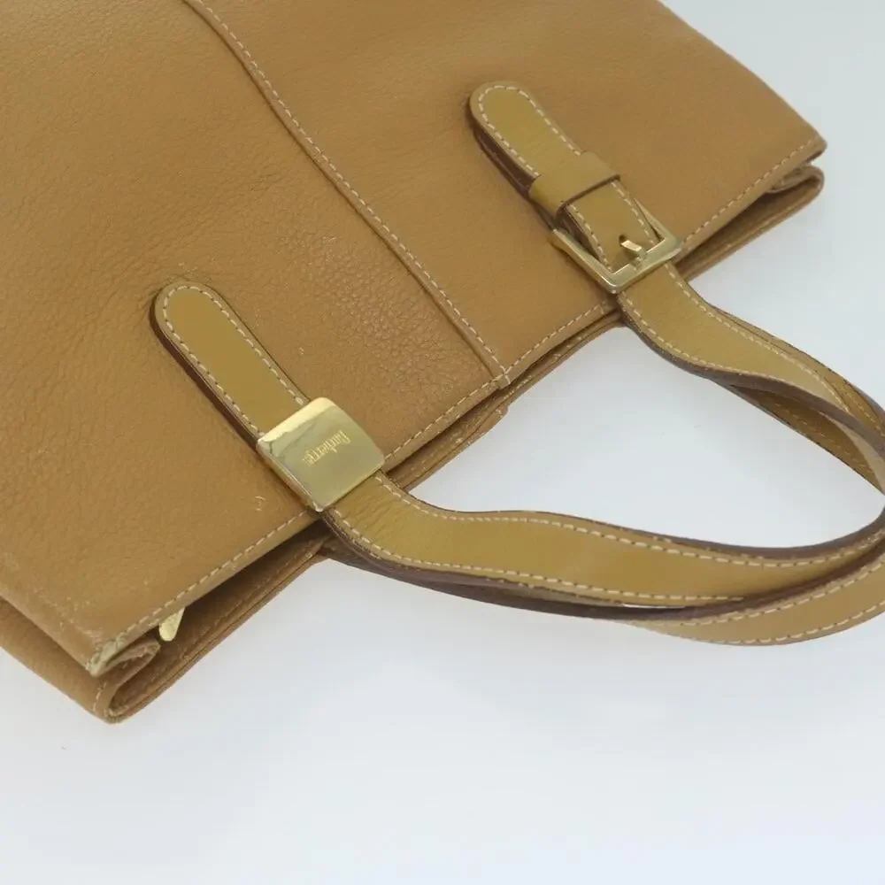 Burberry Leather Tote Bag Beige